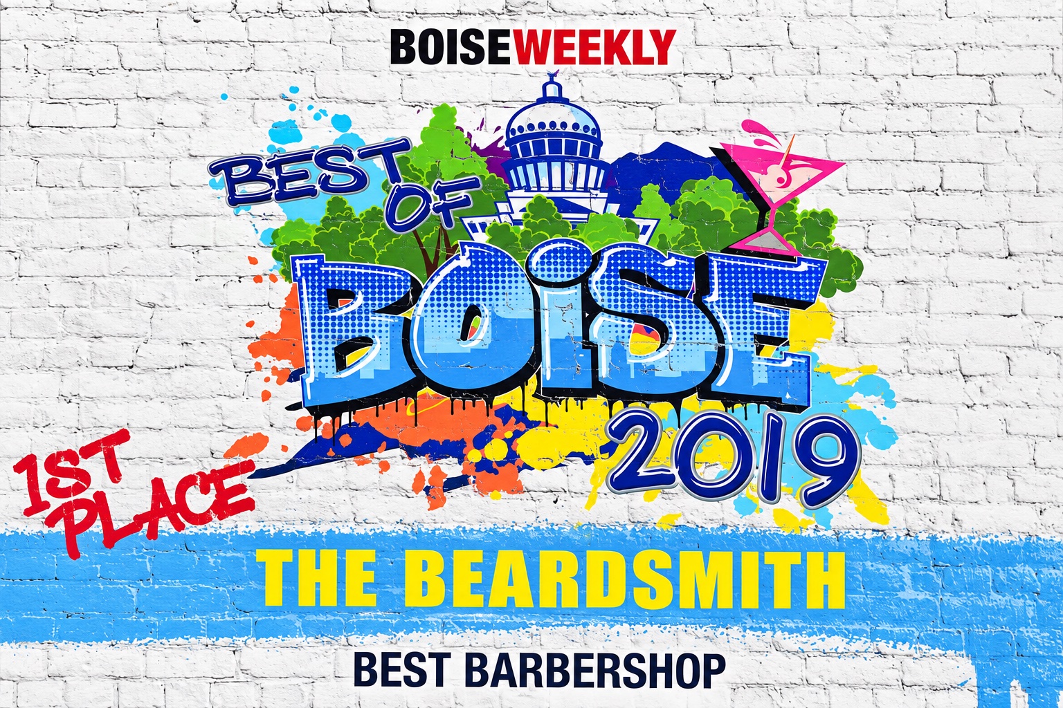 2019 Best of Boise certificate: Best Barbershop, First place, The Beardsmith
