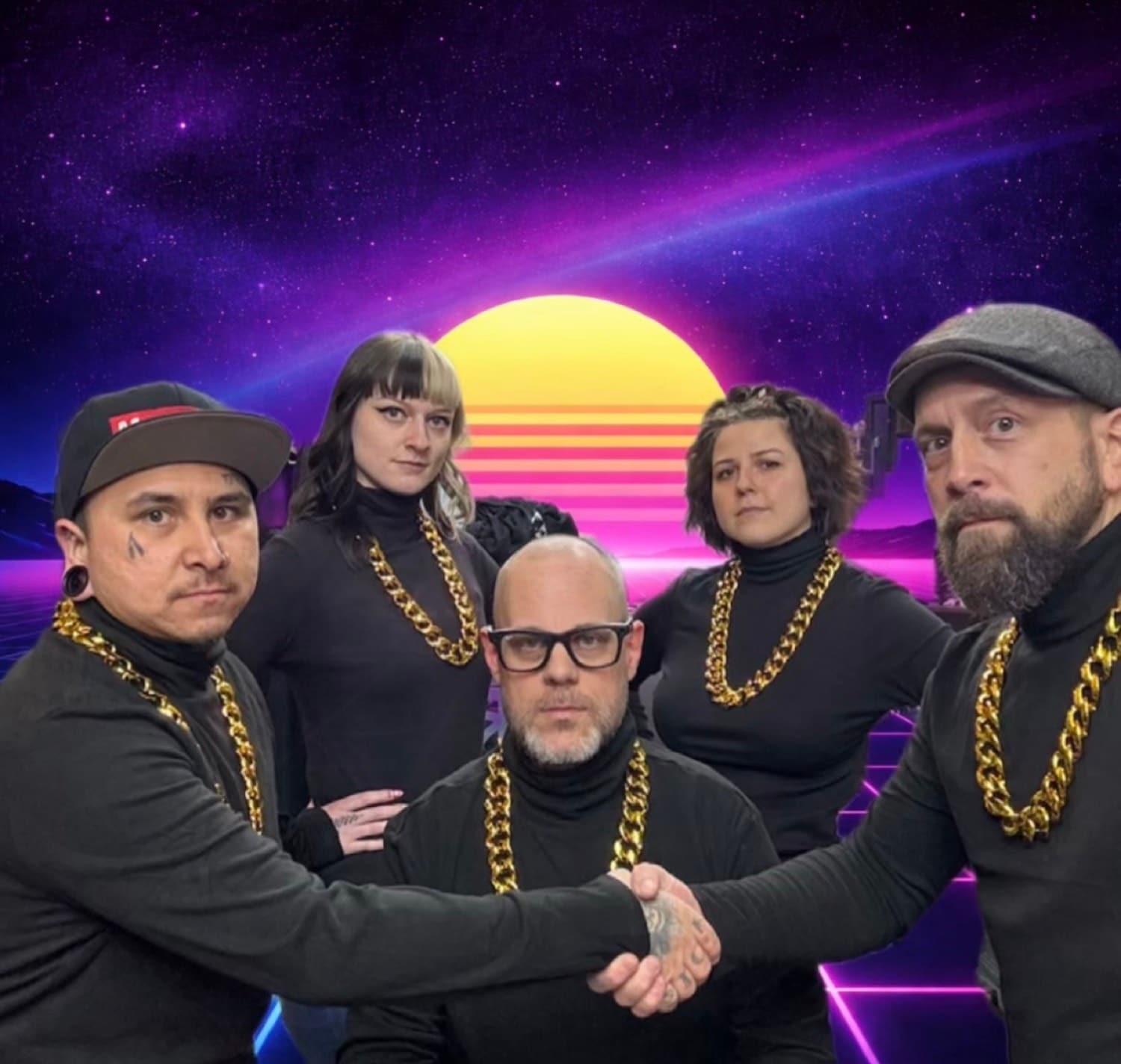 The Beardsmith team posing together